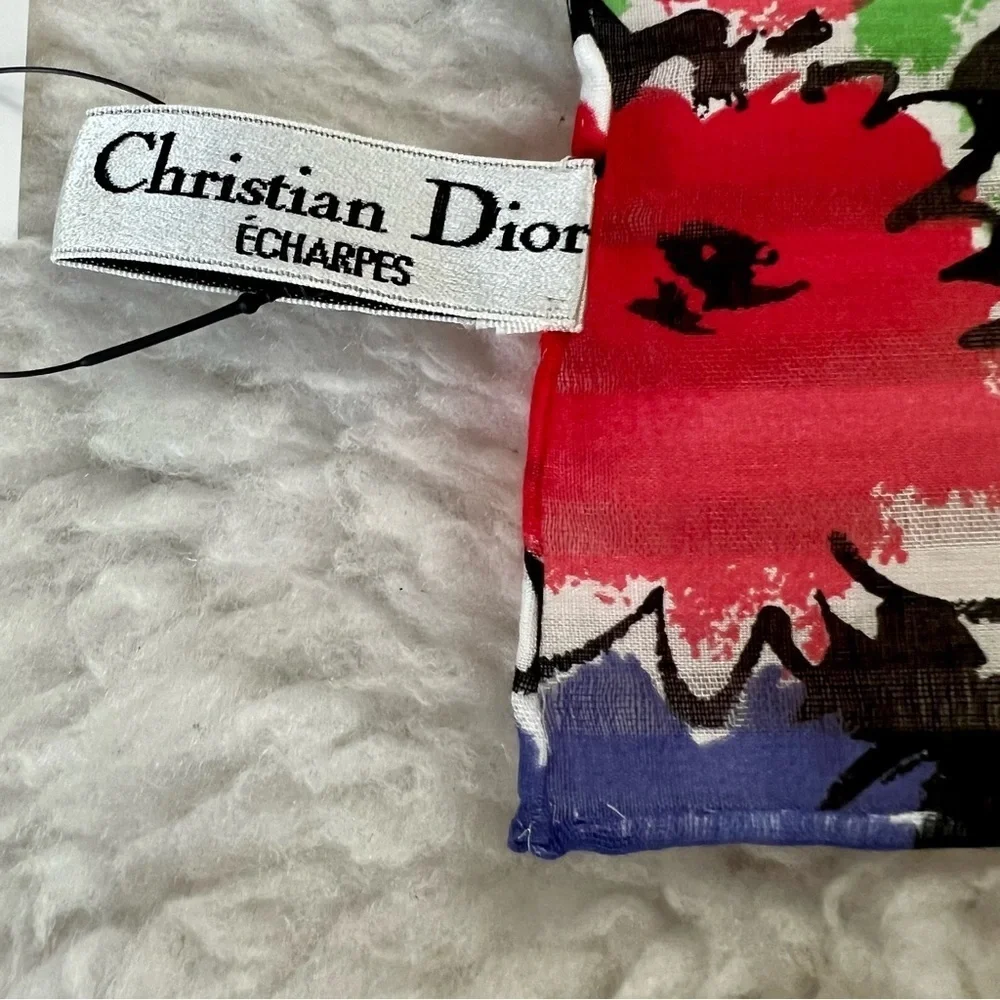 Christian Dior Echarpes Multicolor Shawl/Scarf 27”